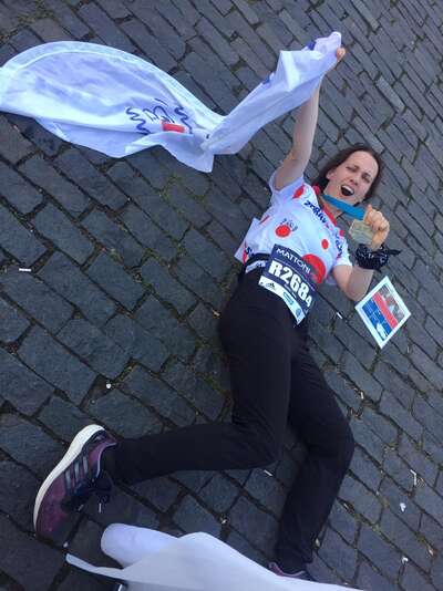 Ambasadorka Zdravotního klauna Petra Bučková běžela půl maraton ve prospěch Zdravotního klauna. 