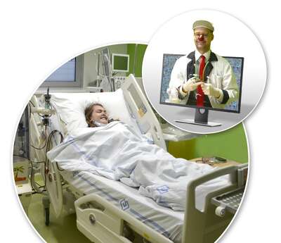 Jako první si Virtuální klauniádu vyzkoušela pacientka Deniska. 