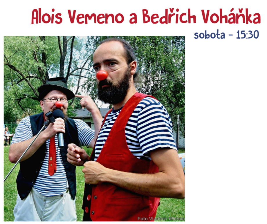 Představení pro děti na Letní Letné s názvem Alois Vemeno a Bedřich Voháňka 