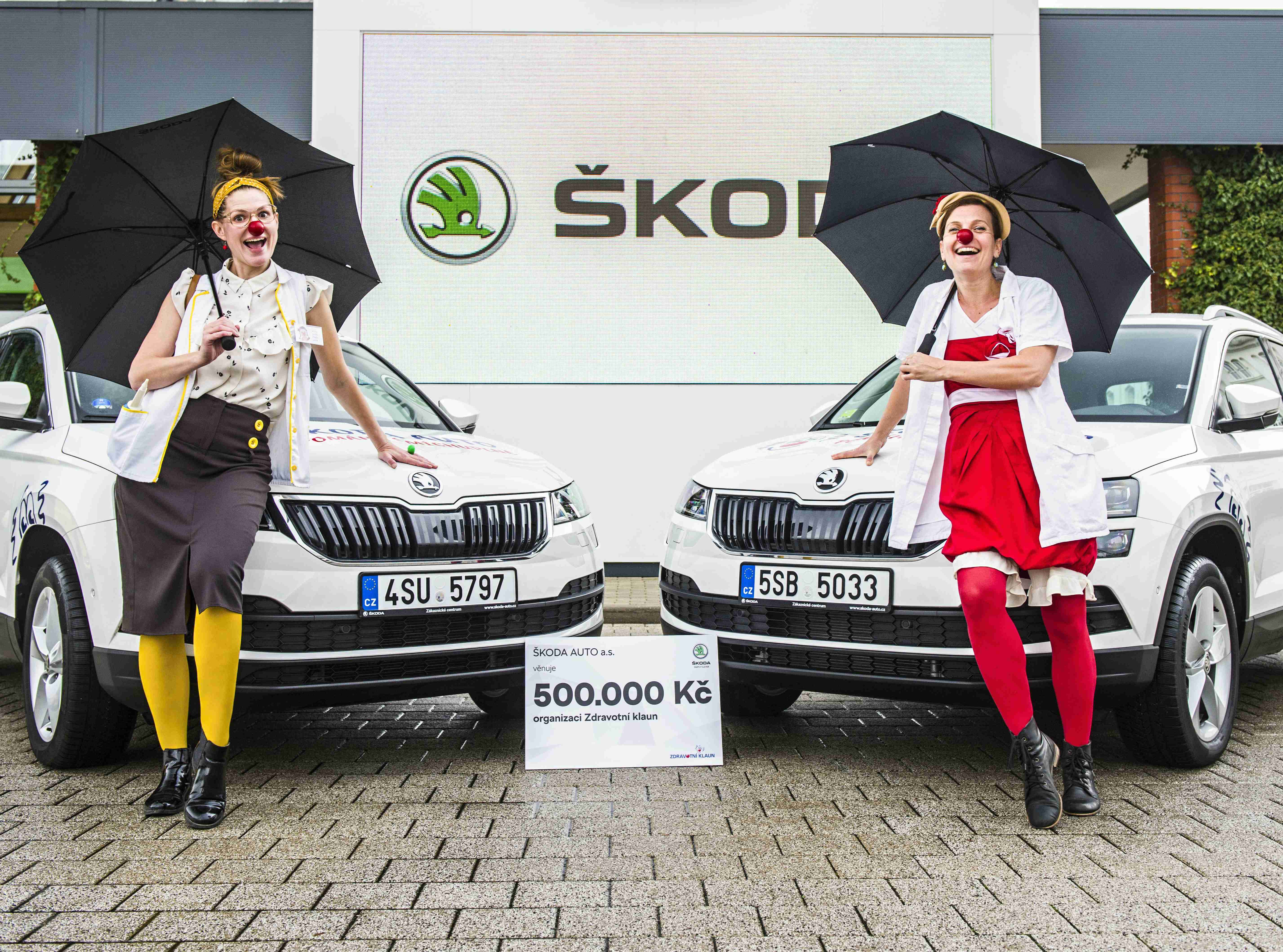 Škoda Auto podpořila Zdravotního klauna i v roce 2019.