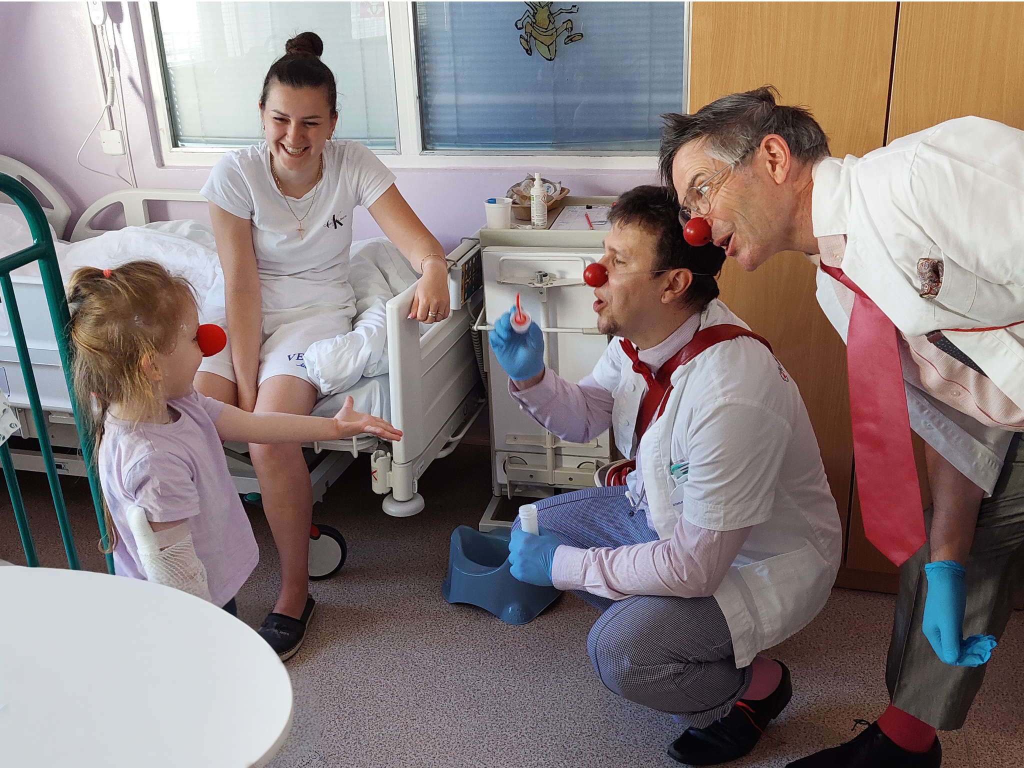Zdravotní klaun v nemocnici